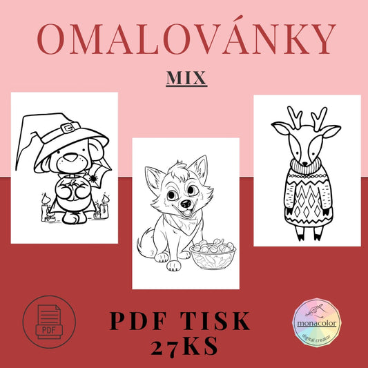 omalovánky k tisku pro dívky i pro kluky