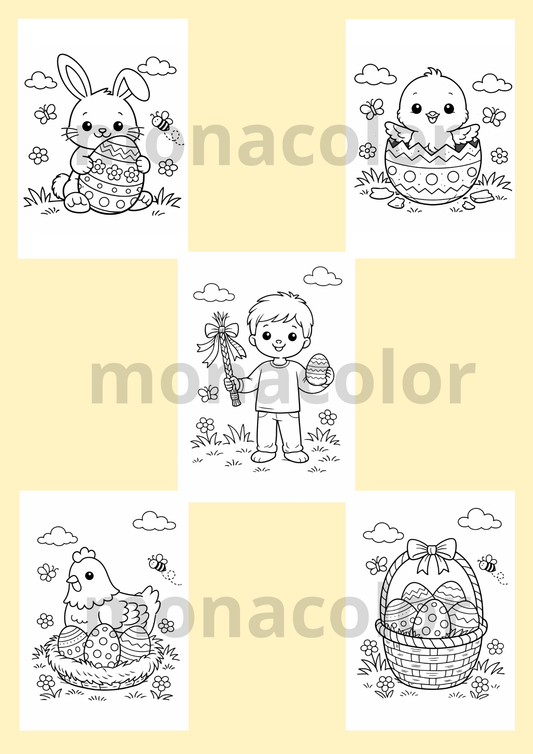 Velikonoční omalovánky pdf ke stažení a tisku