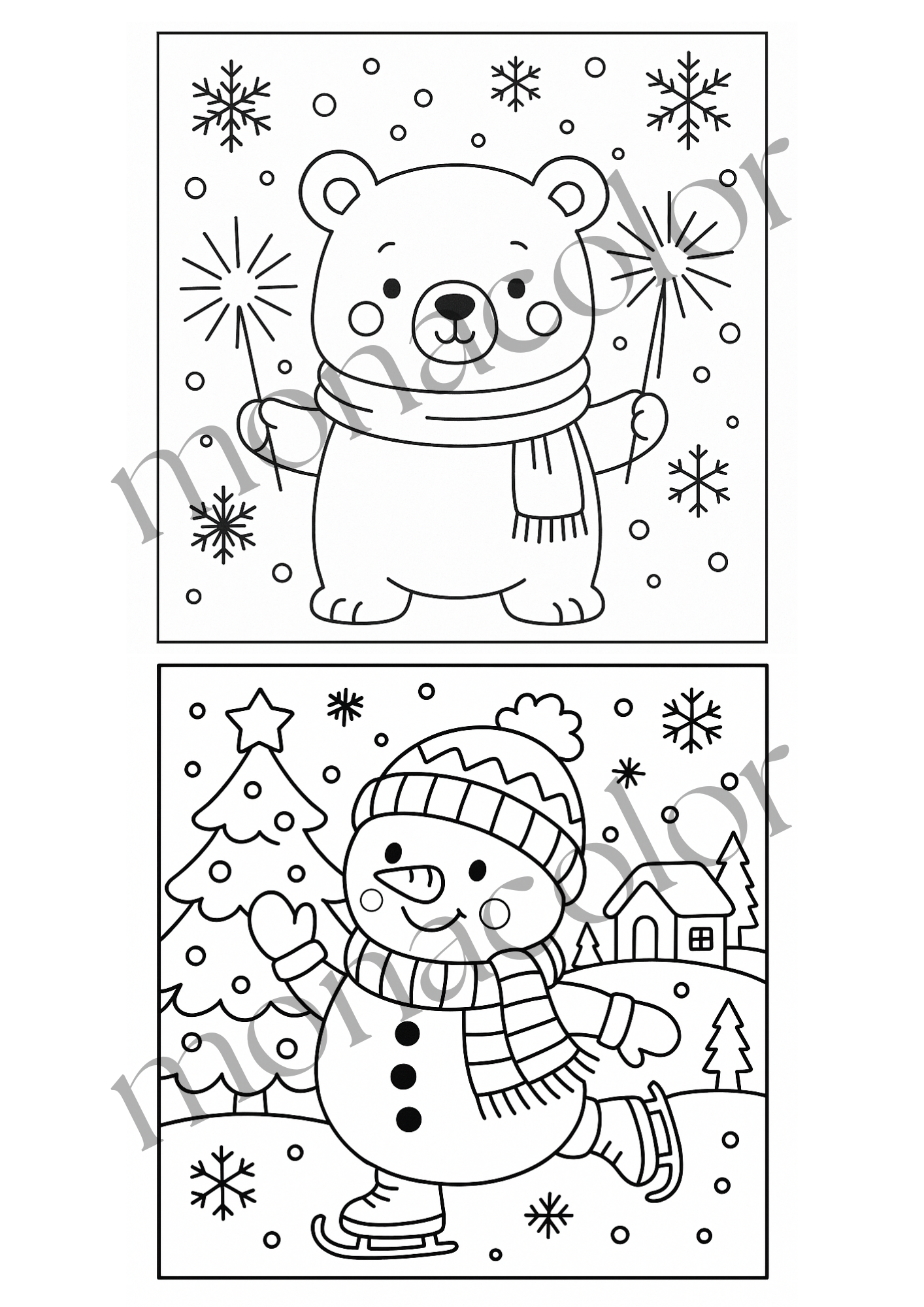 Vánoční kalendář pro děti, ke stříhání, čekání na Ježíška, Adventní kalednář