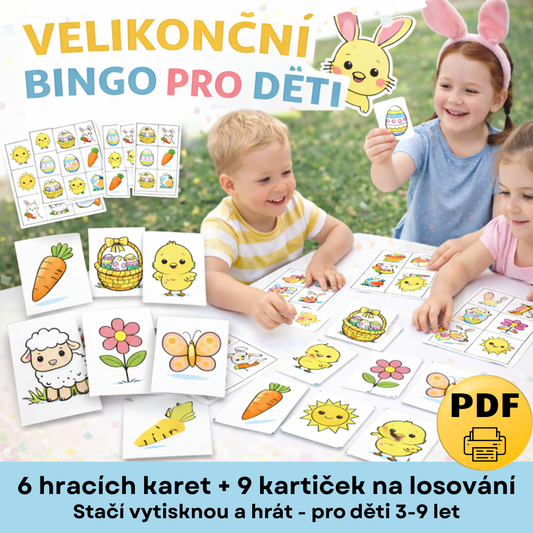 Velikonoční hra pro děti, PDF ke stažení a tisku. Zajíček, kuřátko, mrkvička, sluníčko, ovečka. Pro hraní v autě, o prázdninách , doma, na návštěvě.